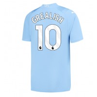 Billiga Manchester City Jack Grealish #10 Hemma fotbollskläder 2023-24 Kortärmad
